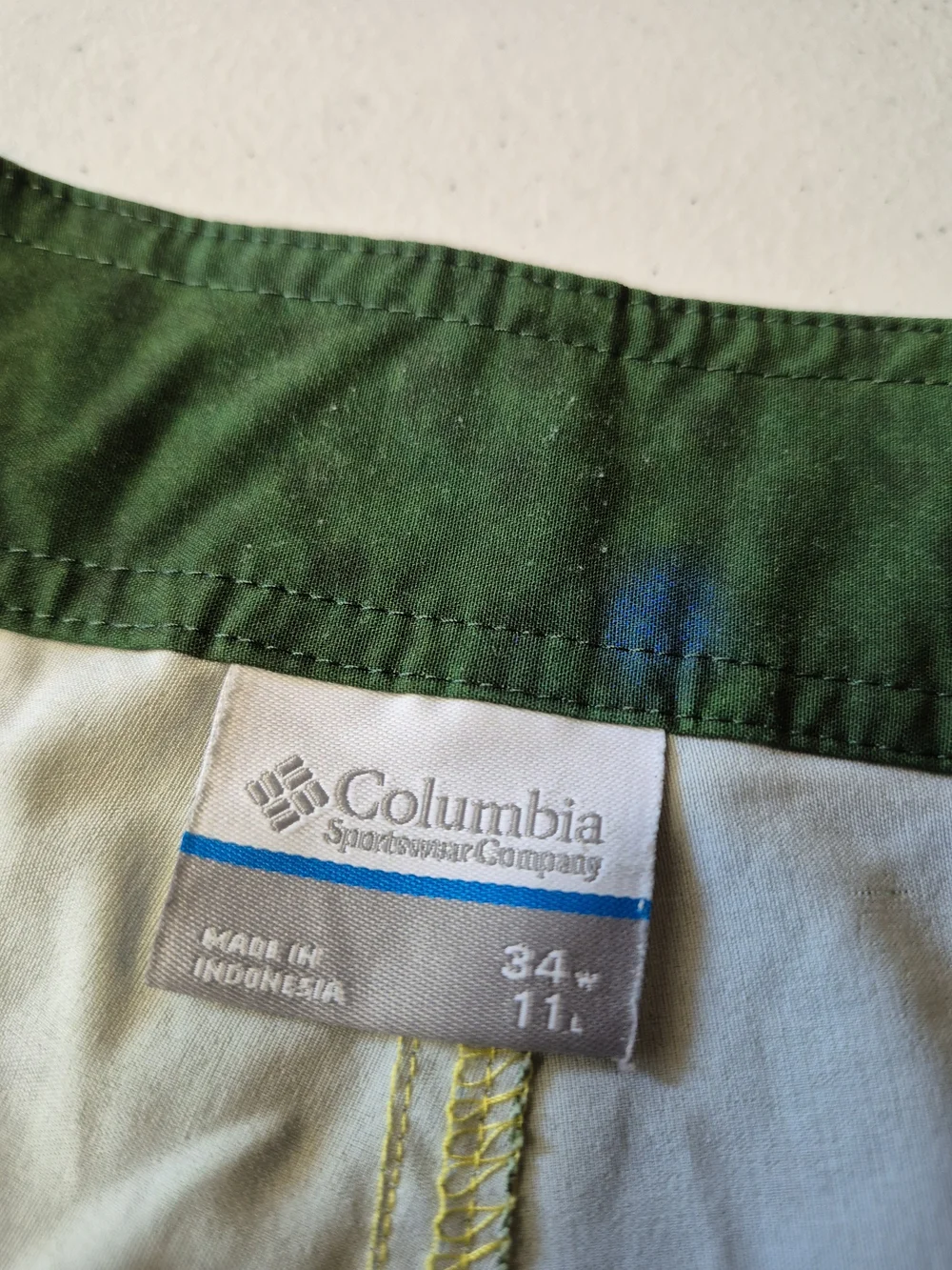 Men's Yellow & Green Gradient Swim Board Shorts with Blue Spot Pattern 4363/7